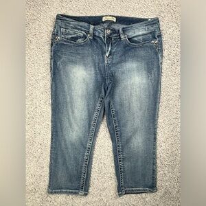 Seven7 Jeans Womens 12 Capri Stretch Regular Classic Casual Beach Vacation Denim